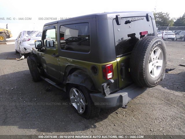 1J4AA2D18AL226443 - 2010 JEEP WRANGLER SPORT მწვანე ფოტო 3