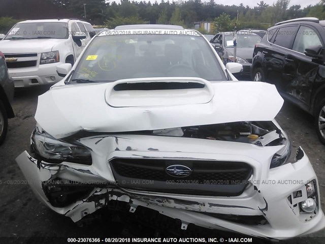 JF1VA1L64H9825772 - 2017 SUBARU WRX LIMITED WHITE photo 6