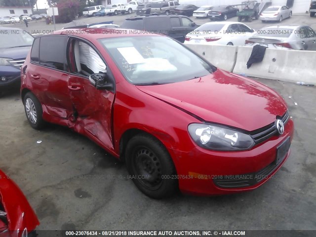 WVWDB7AJ7CW270579 - 2012 VOLKSWAGEN GOLF RED photo 1