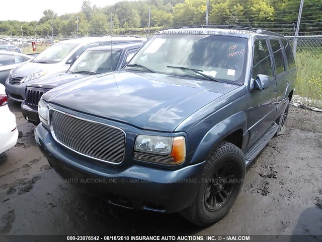 1GKEK13R7XR917737 - 1999 GMC DENALI TURQUOISE photo 2