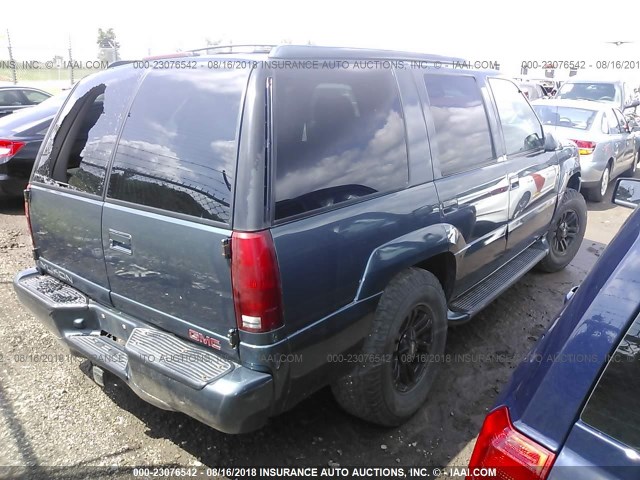 1GKEK13R7XR917737 - 1999 GMC DENALI TURQUOISE photo 4