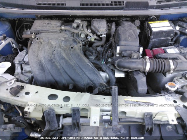 3N1CE2CP1FL353655 - 2015 NISSAN VERSA NOTE S/S PLUS/SV/SL/SR BLUE photo 10