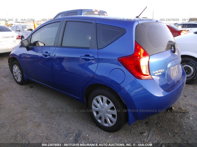 3N1CE2CP1FL353655 - 2015 NISSAN VERSA NOTE S/S PLUS/SV/SL/SR BLUE photo 3