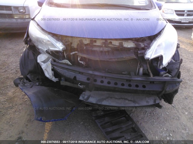 3N1CE2CP1FL353655 - 2015 NISSAN VERSA NOTE S/S PLUS/SV/SL/SR BLUE photo 6