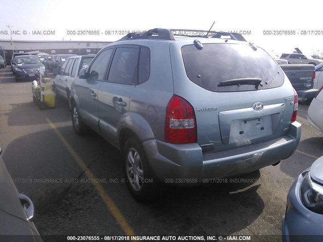 KM8JN72D67U687997 - 2007 HYUNDAI TUCSON SE/LIMITED BLUE photo 3