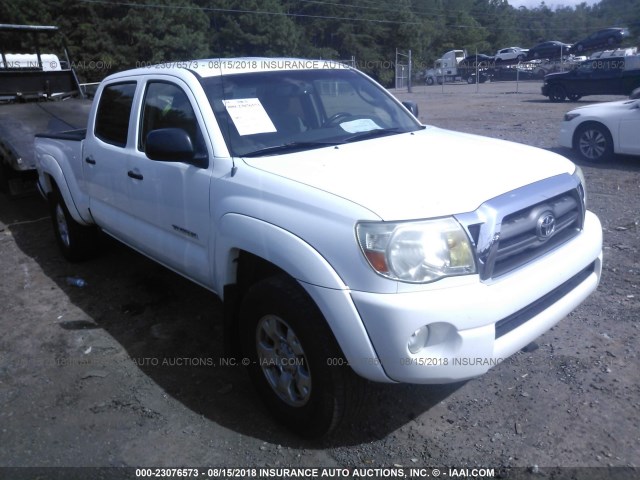 3TMKU72N49M018087 - 2009 TOYOTA TACOMA DBL CAB PRERUNNER LNG BED WHITE photo 1