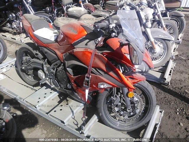 JKAEXEJ18HDA02182 - 2017 KAWASAKI EX650 J ნარინჯისფერი ფოტო 1