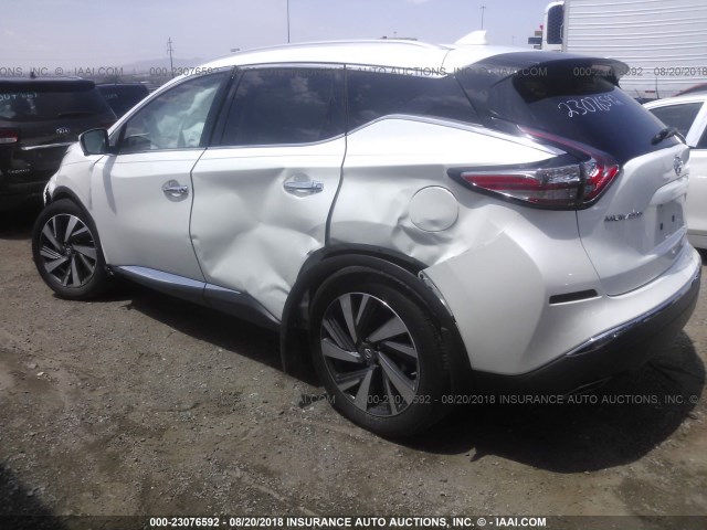 5N1AZ2MG3GN154448 - 2016 NISSAN MURANO S/SL/SV/PLATINUM WHITE photo 3