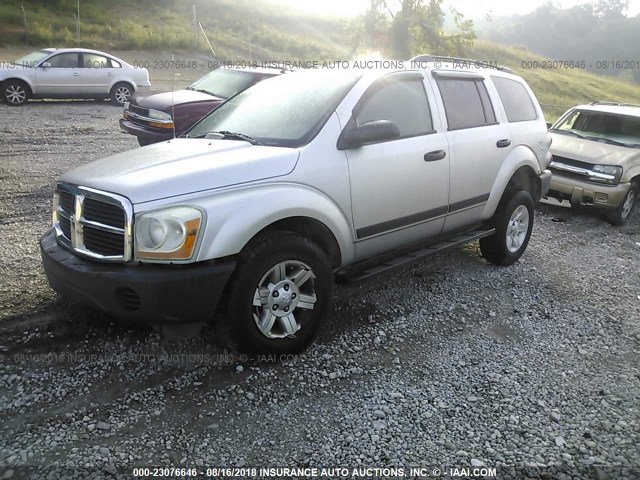 1D4HB38N15F609152 - 2005 DODGE DURANGO ST SILVER photo 2