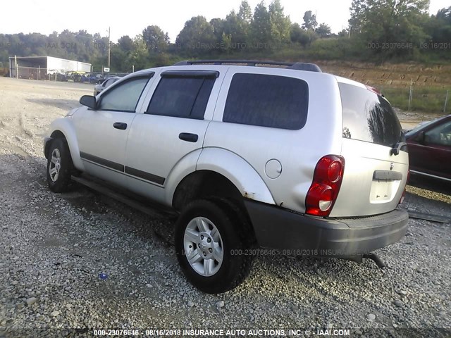 1D4HB38N15F609152 - 2005 DODGE DURANGO ST SILVER photo 3