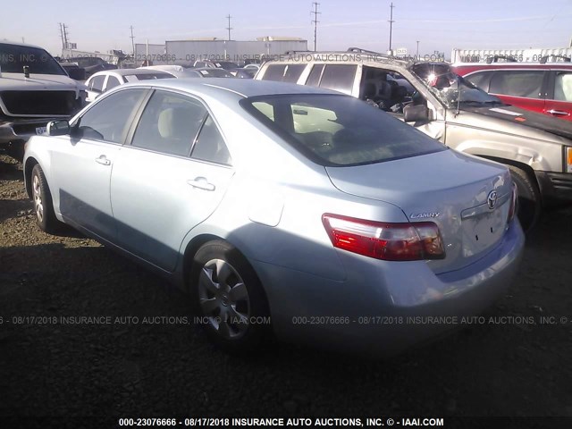 4T4BE46K08R044239 - 2008 TOYOTA CAMRY CE/LE/XLE/SE BLUE photo 3