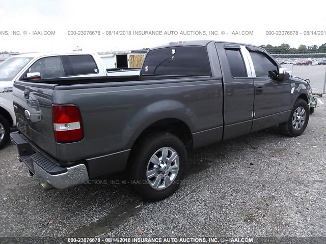 1FTPX12V67FB06002 - 2007 FORD F150 GRAY photo 4