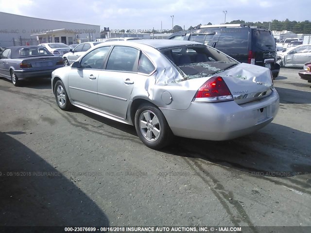 2G1WG5EKXB1212630 - 2011 CHEVROLET IMPALA LT SILVER photo 3