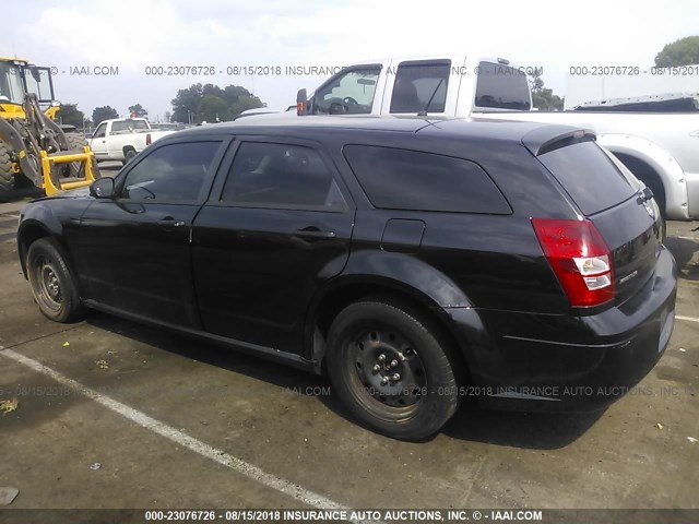 2D4FV47T68H148022 - 2008 DODGE MAGNUM BLACK photo 3