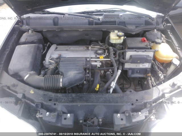 1G8AM12F54Z180491 - 2004 SATURN ION LEVEL 2 BLACK photo 10