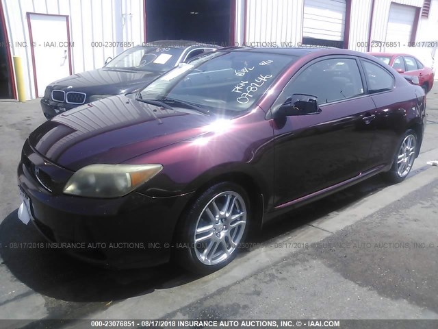 JTKDE177660078246 - 2006 TOYOTA SCION TC 栗色 照片 2