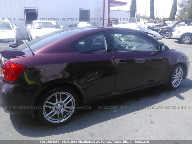 JTKDE177660078246 - 2006 TOYOTA SCION TC 栗色 照片 6