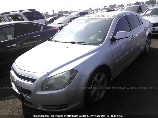 1G1ZD5E04CF385803 - 2012 CHEVROLET MALIBU 2LT SILVER photo 2