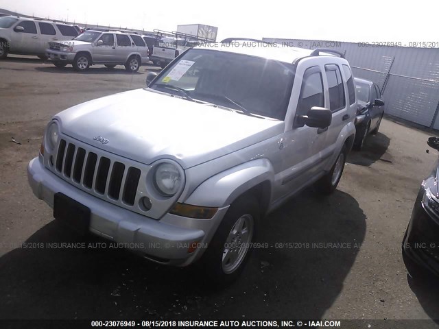 1J4GL48K57W717451 - 2007 JEEP LIBERTY SPORT SILVER photo 2