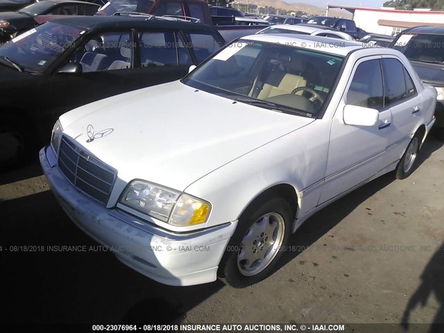 WDBHA24G1XA670534 - 1999 MERCEDES-BENZ C 230 WHITE photo 2