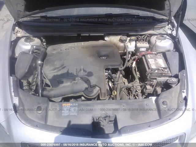 1G1ZC5E12BF131968 - 2011 CHEVROLET MALIBU 1LT ვერცხლისფერი ფოტო 10