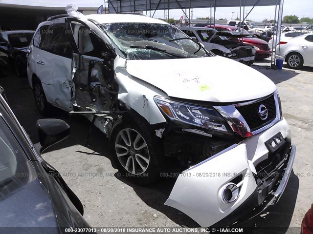 5N1AR2MN7GC635782 - 2016 NISSAN PATHFINDER S/SV/SL/PLATINUM WHITE photo 1