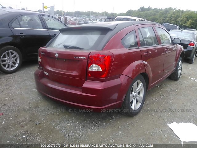 1B3CB3HA8AD653158 - 2010 DODGE CALIBER MAINSTREET RED photo 4