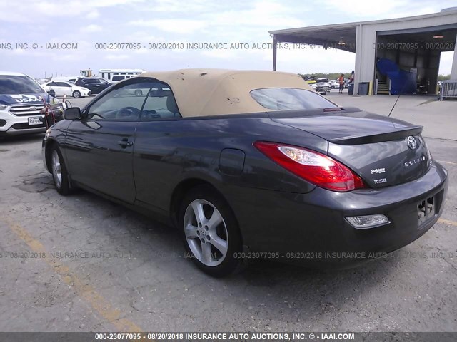 4T1FA38P08U144741 - 2008 TOYOTA CAMRY SOLARA SE/SLE/SPORT GRAY photo 3