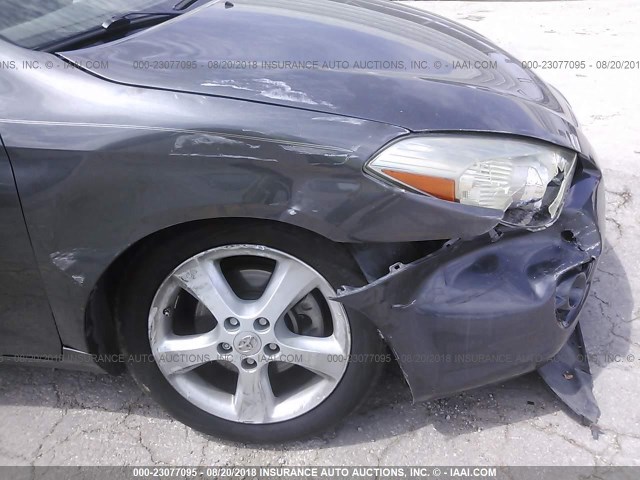 4T1FA38P08U144741 - 2008 TOYOTA CAMRY SOLARA SE/SLE/SPORT GRAY photo 6