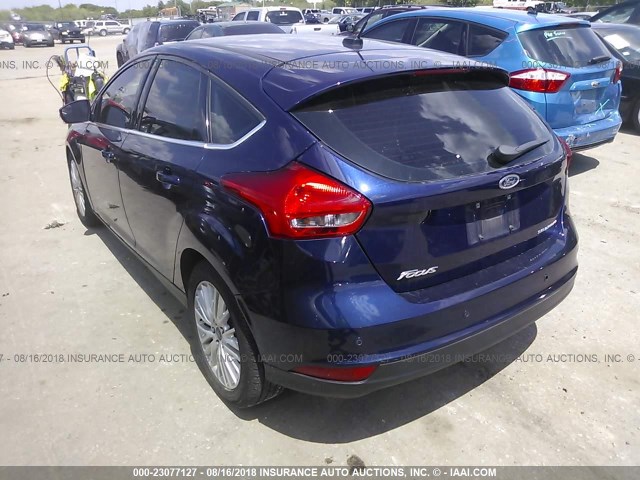 1FADP3N21GL255859 - 2016 FORD FOCUS TITANIUM BLUE photo 3