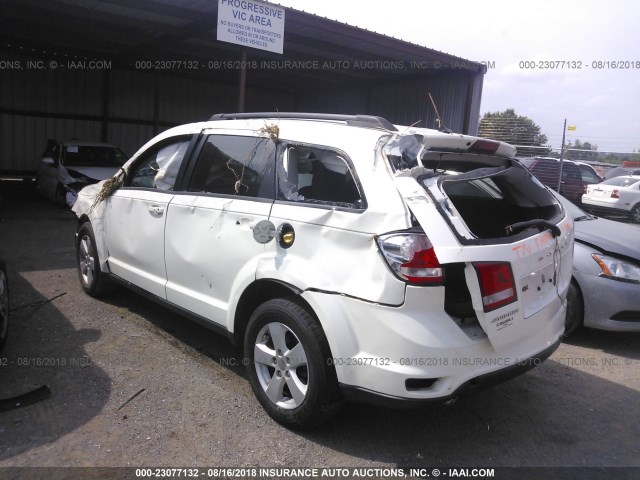 3D4PG1FG3BT547616 - 2011 DODGE JOURNEY MAINSTREET WHITE photo 3