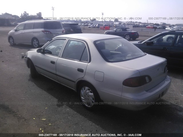 2T1BR12E9YC300019 - 2000 TOYOTA COROLLA VE/CE/LE SILVER photo 3