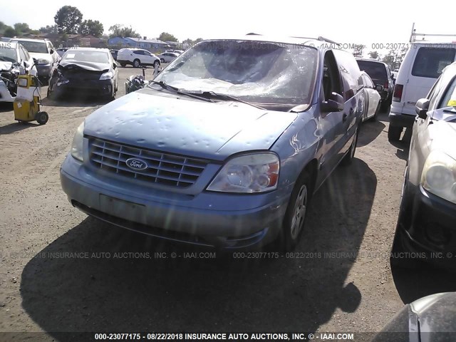 2FMZA51277BA25094 - 2007 FORD FREESTAR SE BLUE photo 2