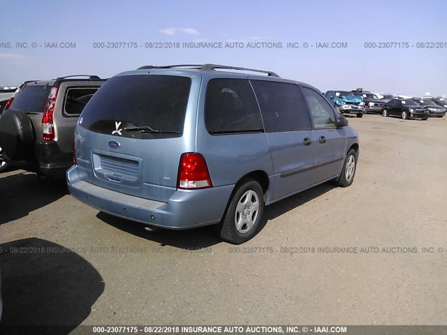 2FMZA51277BA25094 - 2007 FORD FREESTAR SE BLUE photo 4