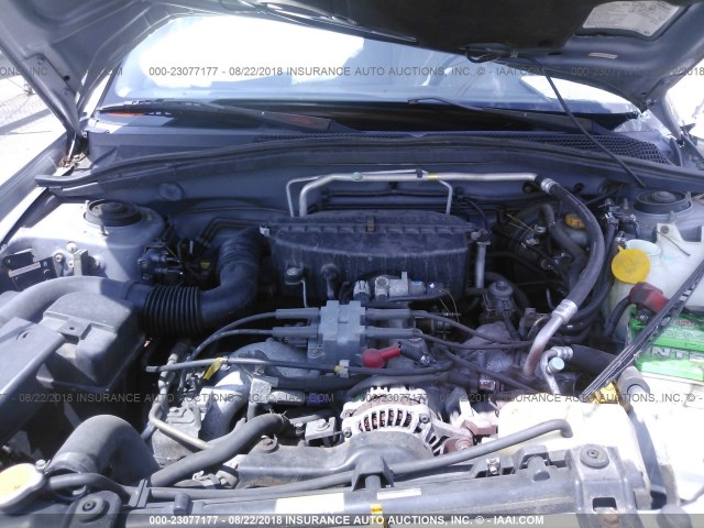 JF1SG65694H760493 - 2004 SUBARU FORESTER 2.5XS ვერცხლისფერი ფოტო 10