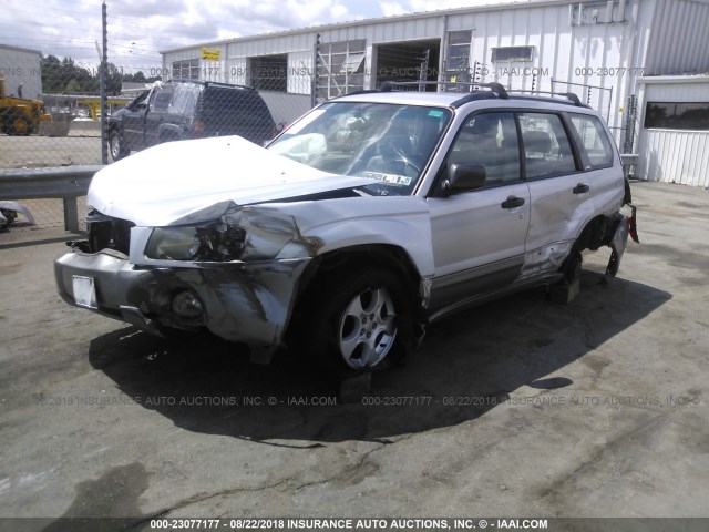 JF1SG65694H760493 - 2004 SUBARU FORESTER 2.5XS SILVER photo 2