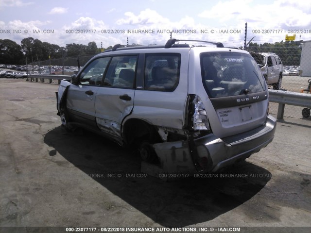 JF1SG65694H760493 - 2004 SUBARU FORESTER 2.5XS SILVER photo 3