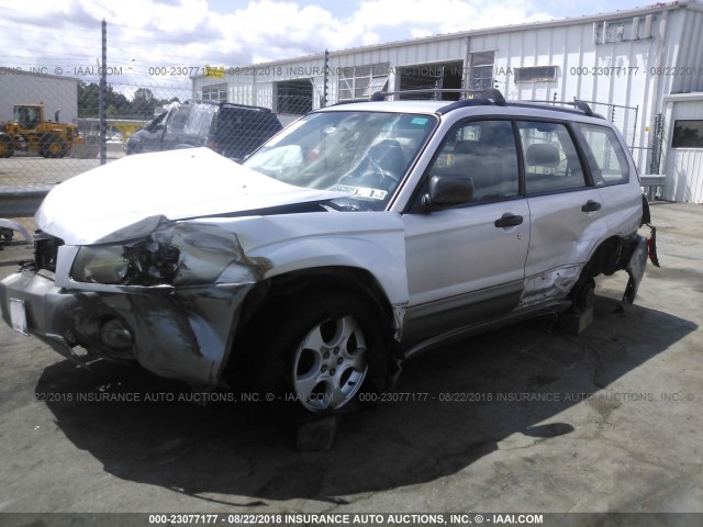 JF1SG65694H760493 - 2004 SUBARU FORESTER 2.5XS ვერცხლისფერი ფოტო 6