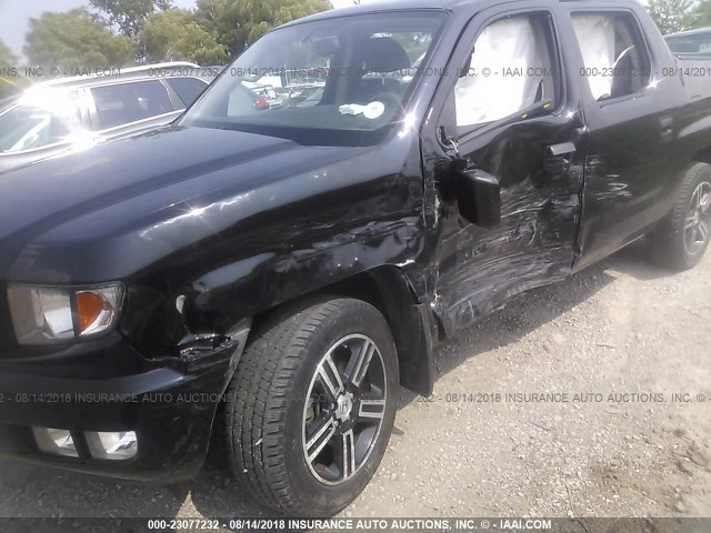 5FPYK1F7XEB012194 - 2014 HONDA RIDGELINE SPORT BLACK photo 6