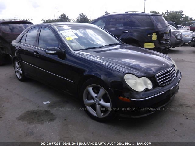 WDBRF52H76F747749 - 2006 MERCEDES-BENZ C GENERATION 2006 230 BLACK photo 1