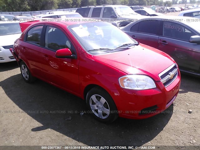 KL1TD5DE7AB112053 - 2010 CHEVROLET AVEO LS/LT RED photo 1