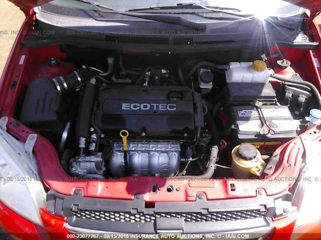 KL1TD5DE7AB112053 - 2010 CHEVROLET AVEO LS/LT 红色 照片 10