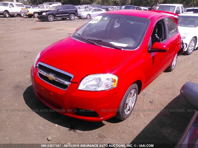 KL1TD5DE7AB112053 - 2010 CHEVROLET AVEO LS/LT RED photo 2