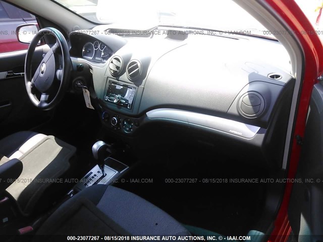 KL1TD5DE7AB112053 - 2010 CHEVROLET AVEO LS/LT 红色 照片 5