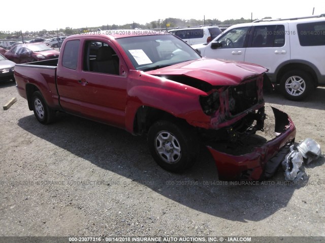 5TFTX4CN6CX020319 - 2012 TOYOTA TACOMA ACCESS CAB RED photo 1