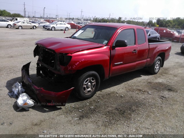5TFTX4CN6CX020319 - 2012 TOYOTA TACOMA ACCESS CAB RED photo 2