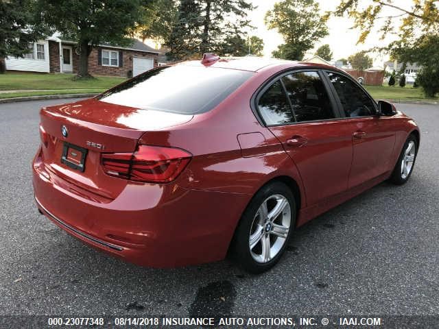 WBA3B1C53FP831798 - 2015 BMW 320 RED photo 4
