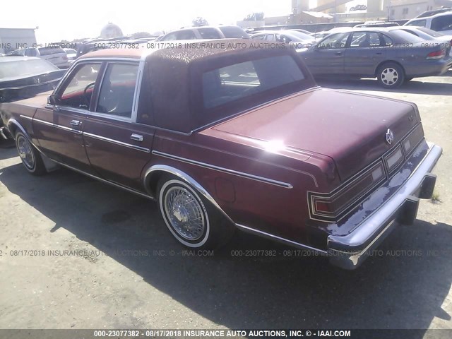 2C3BF66P2DR188681 - 1983 CHRYSLER NEW YORKER FIFTH AVENUE RED photo 3