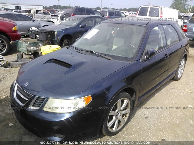 JF4GG22685H052758 - 2005 SAAB 9-2 AERO Dark Blue photo 2