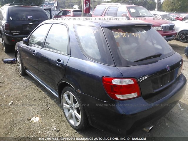 JF4GG22685H052758 - 2005 SAAB 9-2 AERO Dark Blue photo 3